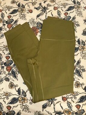 Lululemon Highrise Align Leggings 28” Bronze Green